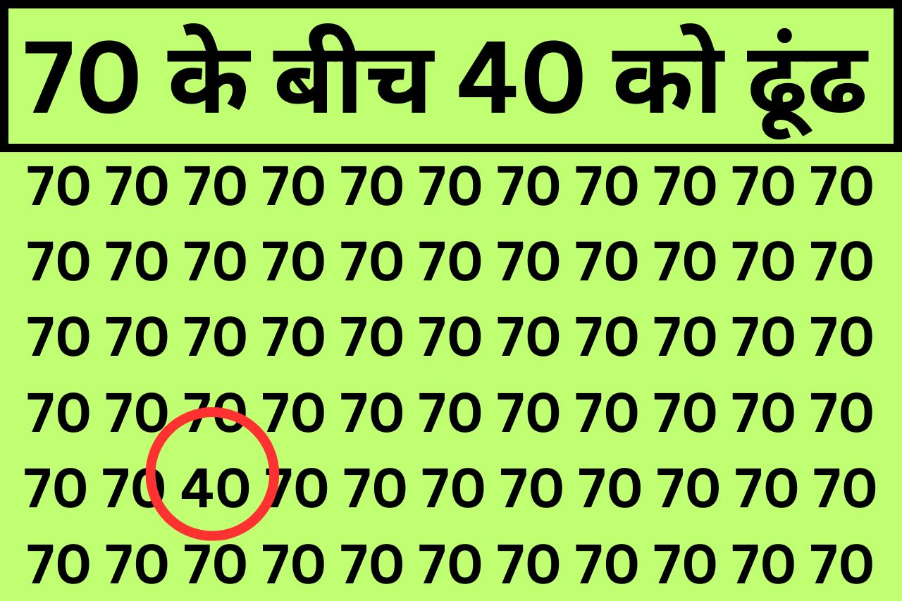 Optical Illusion Iq: फ्री में दिमाग का व्यायाम करने के लिए 5 सेकंड में 70 के भूलभुलैया में छिपे 40 को ढूंढ के दिखाईये