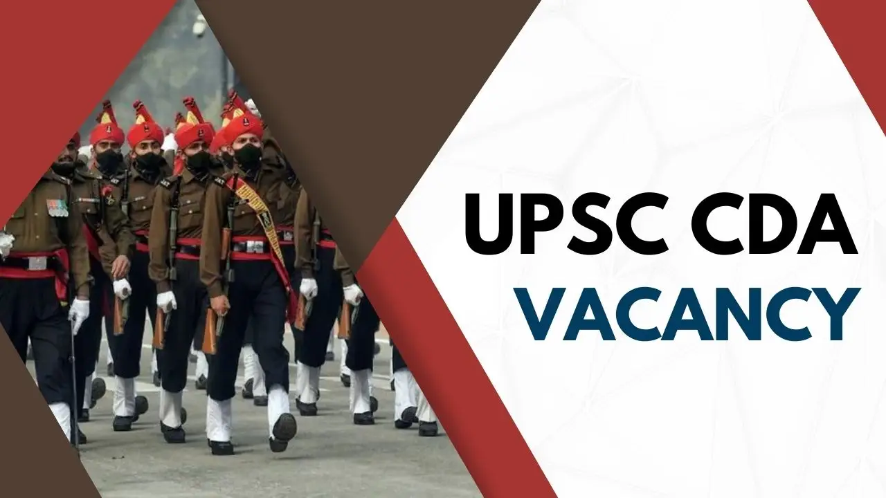 UPSC CDA Vacancy