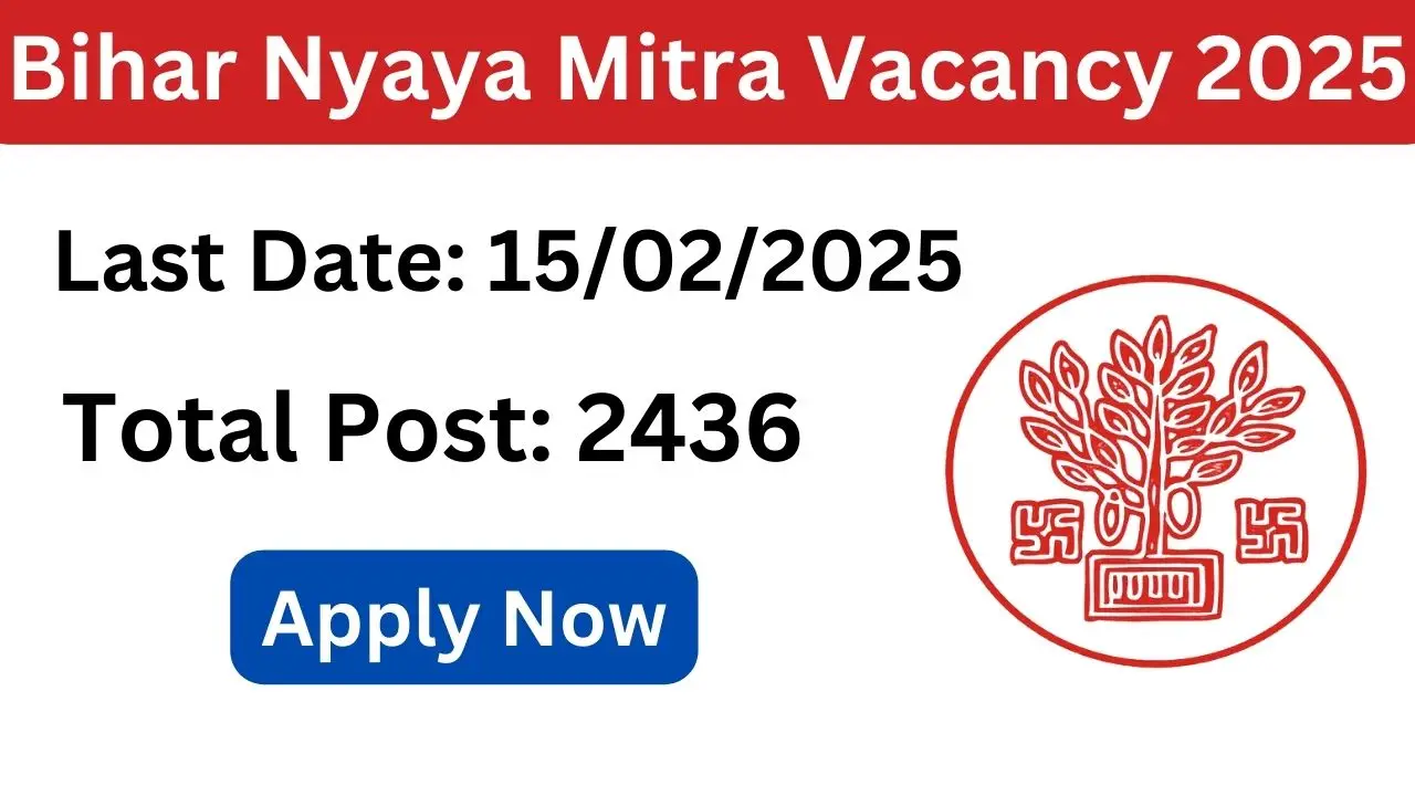 Bihar Nyaya Mitra Vacancy 2025